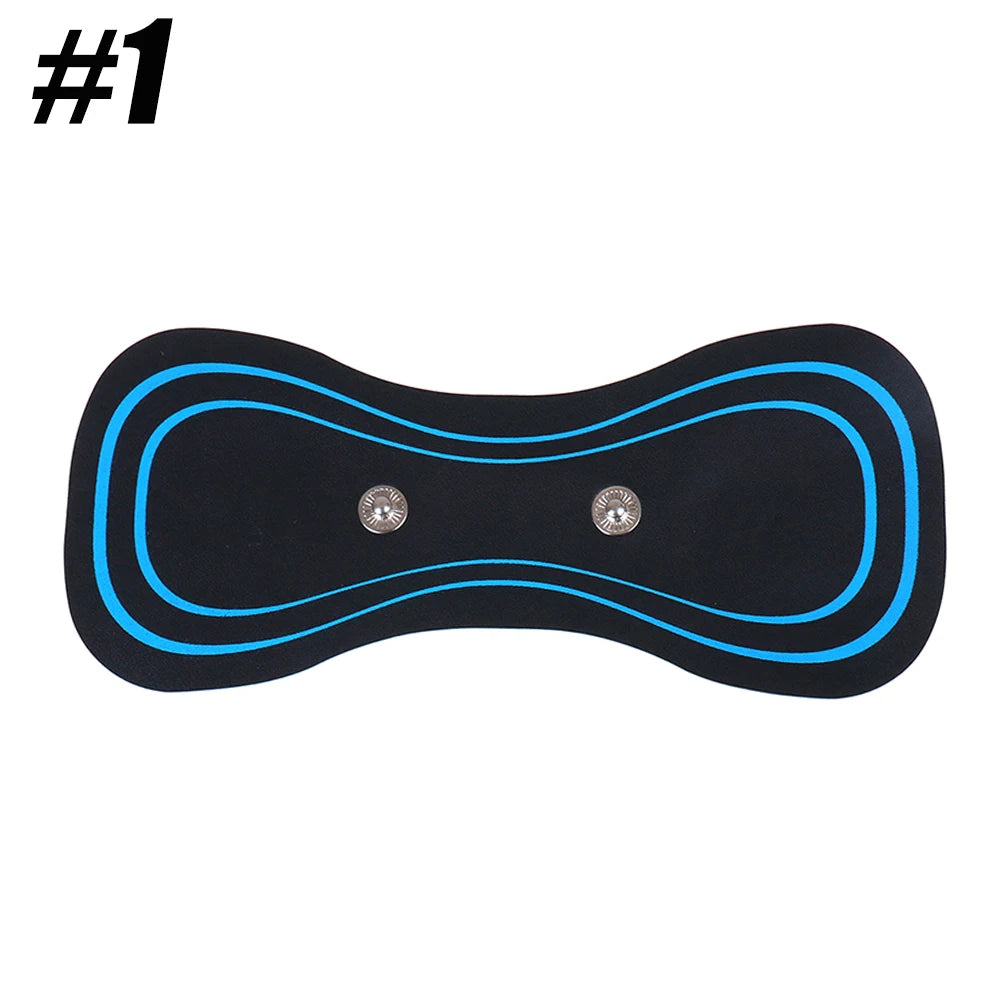 BackBalance mini body massager for pain relief with black and blue ergonomic design