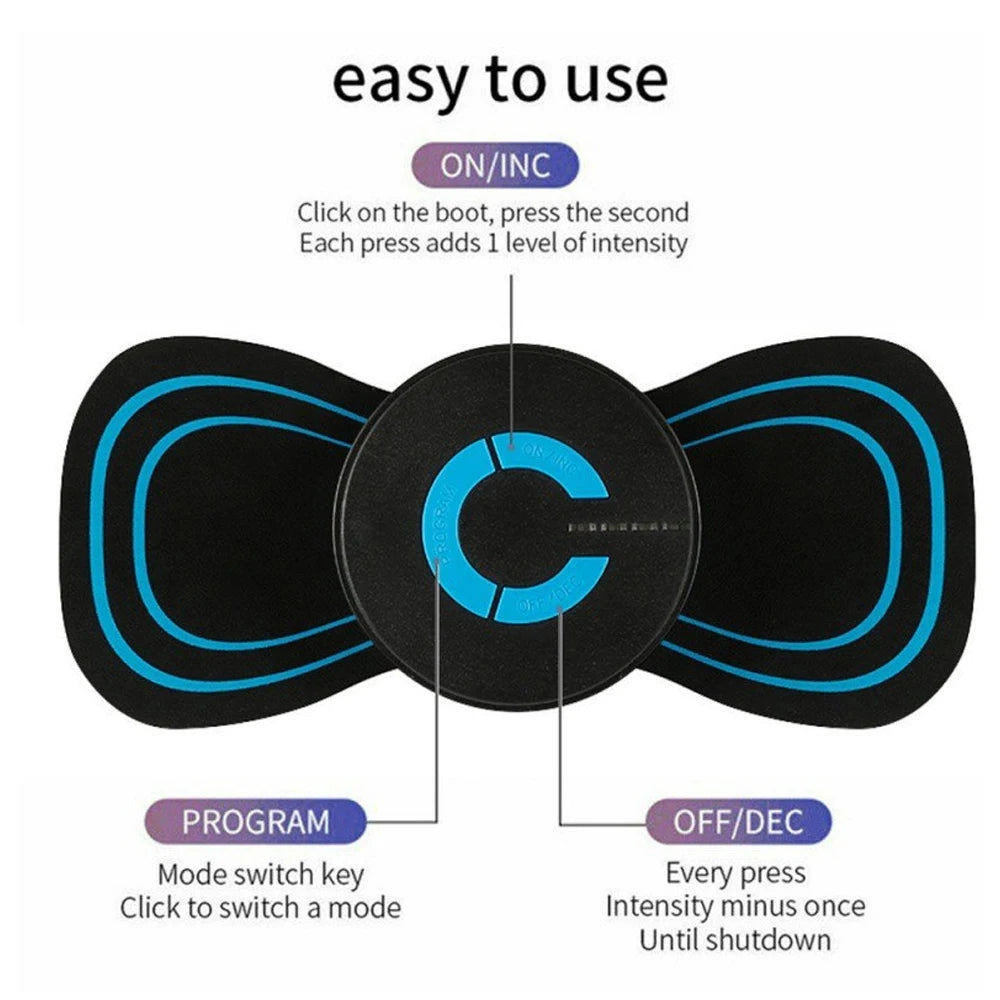 BackBalance mini body massager for pain relief with easy to use intensity and mode controls